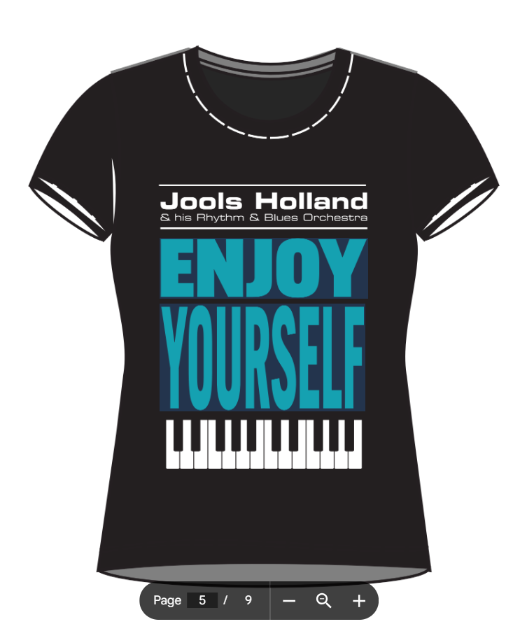 Enjoy Yourself Green Letters Tour Tee 2025